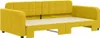 vidaXL Tagesbett Ausziehbar Gelb 100x200 cm Samt Produktbild-Vorschau 3
