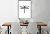 MuchoWow® Gerahmtes Poster Libelle - Insekten - Retro - Produktbild-Vorschau 2