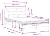 vidaXL Bett mit Matratze "Hvar" Braun 140x190 cm Kunstleder Produktbild-Vorschau 7