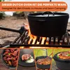 Muntel Dutch Oven Set BBQ 7,5 Liter, Feuertopf Schmortopf Produktbild-Vorschau 3