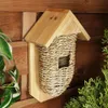 Vogelhaus aus Weidengeflecht aus Holz und Seegras für eine Produktbild-Vorschau 8