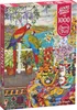CHERRY PAZZI Puzzle Papageien auf der Veranda 1000 Teile Produktbild-Vorschau 1