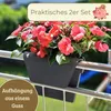 2er Set Geländertopf Balkon mit Wasserspeicher Blumentopf Produktbild-Vorschau 9