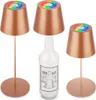 3 in 1 LED Tischlampe Akku USB Aufladbar RGBW Kabellos Produktbild-Vorschau 1