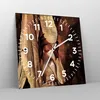 Wanduhr - Quadrat - Glasuhr - Hände Bandage Art. - 40x40cm Produktbild-Vorschau 4