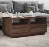 The Living Store Couchtisch mit LED-Leuchten Braun Produktbild-Vorschau 2
