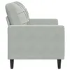 vidaXL 2-osobowa sofa jasnoszara 120 cm aksamitna Podgląd zdjęcia produktu 5