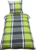 Bettwäsche 135x200 Seersucker Mikrofaser Bettbezug Grün Produktbild-Vorschau 1