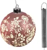 Nachbildungative hängende Kugel 10cm Rosen-Pastell  LED Produktbild-Vorschau 2