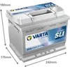 Batteria per auto VARTA D15 Silver Dynamic 12V 63Ah 610A Anteprima dell’immagine prodotto 3