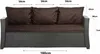 Cuscini per divano da giardino - Seduta 160x60x7, schienale Anteprima dell’immagine prodotto 2