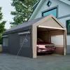 Carporttent 3 × 6 m, autogarage met oprolbare ramen, Productafbeelding-voorbeeld 11