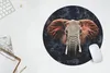 MuchoWow® Mauspad Mousepad Elefant - Rot - Tiere 50x50 cm - Produktbild-Vorschau 5