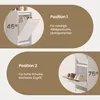 VASAGLE Schmaler Schuhkipper mit 4 Klappen Metall Produktbild-Vorschau 7