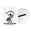 Mir reichts ich geh Golfen Silhouette Golfbag Spardose - Produktbild-Vorschau 3