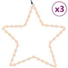 vidaXL LED-Silhouetten 3 Stk. Stern mit 48 LEDs Warmweiß 56 Produktbild-Vorschau 1