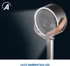 A fan with an LED light ring is shown against a dark background. Anteprima dell’immagine prodotto