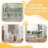 PawHut Afsluitbaar hondenpoort, 5-delig met twee Productafbeelding-voorbeeld 8