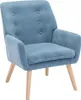 Gepolsterter Sessel blau - OSIMO Produktbild-Vorschau 3