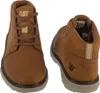 Two brown Caterpillar boots are shown against a white background. Produktbild-Vorschau