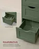 A close-up view of a green cabinet with an open drawer, highlighting a safety feature. Produktbild-Vorschau
