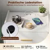 COSTWAY 1 szt. szafka nocna z oświetleniem LED i stacją Podgląd zdjęcia produktu 5