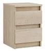 Table de chevet Sonoma mate à 2 tiroirs | Table de chevet Voir les images du produit 4