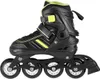 A black and yellow inline skate is shown against a white background. Voir les images du produit