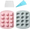 2er-Pack Silikon-Edelstein-Formen Für Süßigkeiten, Produktbild-Vorschau 1