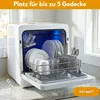 Sommertal SP9 XXL Mini Geschirrspüler | 7 Programme, bis 5 Produktbild-Vorschau 2