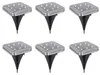 6x LED Solarleuchte, Wegeleuchte, Edelstahl, LxB 10x10 cm Produktbild-Vorschau 1