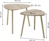 table basse Vicco Twino Sonoma 60x50cm Lot de 2, Model Voir les images du produit 2