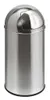 A stainless steel trash can with a push lid. Anteprima dell’immagine prodotto