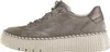 Side view of a single gray sneaker with a thick white sole. Náhľad obrázku produktu