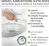 A close-up of a toilet seat with a hand demonstrating a feature, accompanied by text highlighting product benefits. Anteprima dell’immagine prodotto