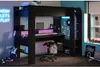 Parisot Hochbett Gaming "Online 1"mit Gamingtisch Weiß Produktbild-Vorschau 3