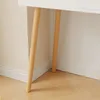 Großer Schminktisch (80 cm) in Weiß mit Spiegel – Moderner Produktbild-Vorschau 8