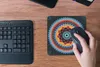 MuchoWow® Mauspad Mousepad Mandala-Rangoli 20x20 cm - Produktbild-Vorschau 4