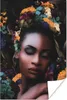 MuchoWow® Poster Frauen - Blumen - Farbe 120x180 cm - Produktbild-Vorschau 1