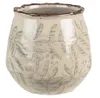 Clayre & Eef Blumentopf Ø 14x13 cm Grün Beige Keramik Produktbild-Vorschau 1