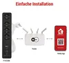 GoSmart Steckdosenleiste + Schalter - 2 m, 4 Steckdosen, USB, weiss-schwarz, PVC, 1,5 mm2 Produktbild-Vorschau