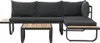 vidaXL 2-tlg. Garten-Ecksofa-Set mit Auflagen Aluminium WPC Produktbild-Vorschau 1