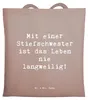 Mr. & Mrs. Panda Jutebeutel Spruch Stiefschwester Abenteuer Produktbild-Vorschau 1