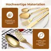 Besteck Set, 6 Personen Geschirrset, 24-teiliges Edelstahl Produktbild-Vorschau 5