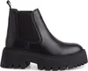 A single black Chelsea boot with a thick sole, shown from a side-diagonal angle. Produktbild-Vorschau