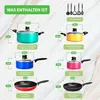 NutriChef Töpfe & Pfannen, 15 Teilig- Topf und Pfannenset, Produktbild-Vorschau 2