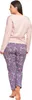 Damen-Pyjama, zarte Spitze, lange Ärmel, Blumenmuster, Produktbild-Vorschau 9