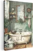 MuchoWow® - Leinwandbilder - Vintage - Badewanne - Produktbild-Vorschau 1