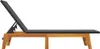 Sonnenliegen 2 Stk. Schwarz Braun Poly Rattan Massivholz Produktbild-Vorschau 6