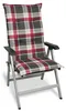 Beautissu Hochlehner Auflage Gartenstuhl 120x50 cm Polster Produktbild-Vorschau 1